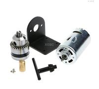 Mini perceuse manuelle à monter soi-même presse tour 555 moteur avec mandrin 1/8" + support de montage 12-36 V M08 dropship