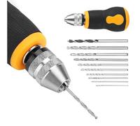 Mini perceuse manuelle avec mandrin en acier - 0,8 - 3,0 mm - Solution de perçage portable pour bijoux et modèles - Travail du bois