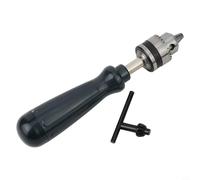 Mini perceuse manuelle avec mandrin sans clé 0,6 à 6 mm, outil rotatif léger en alliage d'aluminium pour réparation de circuits imprimés, assemblage électronique et fabrication de modèles, comprend