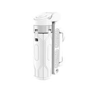 Mini perche à selfie Bluetooth portable et flexible de poche télescopique multifonction pour téléphone, blanc