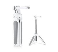 Mini perche à selfie trépied pour DJI Osmo Action 5 Pro/4/3 et Hero 13/12/11/10/9 (blanc)