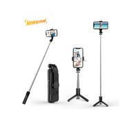 Mini perche à selfie trépied - RNCYN - L11S - Lumière LED intégrée - Téléphone portable - Bluetooth 4.0 - Portable