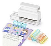 Mini perforateur à 5 trous A5 B5 A4, outil de perforation de papier pour carnet de notes à feuilles mobiles, anneau de reliure, fournitures de papeterie de bureau pour étudiants Mini 5 Holes Blue