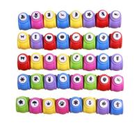 Mini perforateur, mini perforateur de papier Scrapbooking forme bricolage artisanat outil de gaufrage pour enfants 40 pièces, perforateurs papier scrapbooking