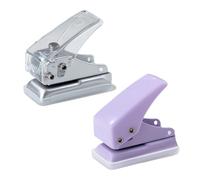 Mini Perforateur Monotrou,2pcs Perforateur Manuel Portable Multifonction, Reliure de Fichiers, Bureau d'Étudiant à Domicile,Adapté Aux Albums Photo de Bricolage,Livres Souvenirs,Classeurs de Signets