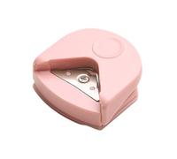 Mini perforatrice d'angle avec fonction arrondie pour papier, photos et cartes Rose
