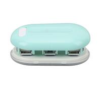 Mini perforatrice manuelle à 3 trous pour la maison, le bureau, l'école, le matériau en fer ABS, poids : 136 g (vert)