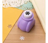 Mini perforatrice pour scrapbooking, fabrication de cartes, décoration de journal, outil en alliage ABS lavande avec motif flocon de neige de 1 cm