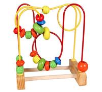 Mini Perles Colorées En Bois Pour Enfant En Bas Âge, Jouet Éducatif Interactif En Forme De Labyrinthe