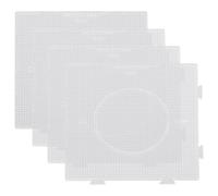 Mini perles de perles, 4pcs de cartes carrées en plastique 2, 6 mm, grandes planches transparentes pour 2, 6 mm mini-billes fusible