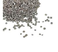 Mini perles géométriques en argent sterling pour femme, 1.5 silver (about 90 pieces per gram), Métal