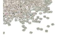 Mini perles géométriques en argent sterling pour femme, 2.0 silver (about 40 pieces per gram), Métal