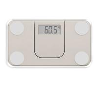 Mini pèse-personne électronique - LIVOO - DOM532C - Max 180 kg - LCD - Verre trempé - Marche arrêt automatique - Crème