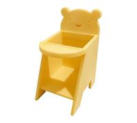 Mini Pet Chair, Elevated Feeding Seat, Dining with, Solid Wooden Perch, Habitat Ornament with Charming Design, Small Animal for Mice Cage