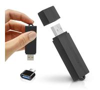 Mini Petit enregistreur Audio à Commande vocale Super Long 288 Heures Batterie en Veille de 25 Jours et jusqu'à 28 Heures de Suite. | Horodatage de la Date et de l'heure | Facile à Utiliser