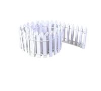 Mini petite clôture 5 pièces Pour Les Jardins,Les Pots De Fleurs | Jardinage micro paysage jardin clôture décorative en bois extérieure(White)