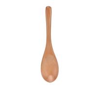 Mini petite cuillère en bois en bois naturel non bâton de cuisine ustensile outil Ustensiles excellente résistance à la chaleur pour le restaurant maison ménage durable et écos. (16 cm de long)