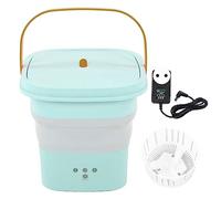 Mini Petite Laveuse Pliante et Sec pour les Vêtements pour Enfants le Camping Portable Light 100-240 V (Prise UE)
