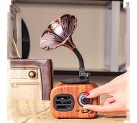 Mini phonographe rétro stéréo, musique Radio sans fil, Bluetooth 5.0, haut parleur Compatible avec boîte à son, prise en charge de la carte TF, lecture de disque U