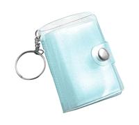 Mini Photo Keychain - 5x3.5cm 24-Pocket Mini Photo Album | Portable Clear Card Holder for Wallet, Perfect for Kids, Adults, Men, Women, Birthday, Wedding, School & Everyday Use