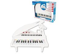 Mini piano à queue électronique avec micro, 31 touches lumineuses et câble Aux-In