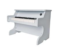 Mini Piano blanc avec des notes codées en couleur pour le clavier, avec piles incluses (4x 1,5V piles AA)