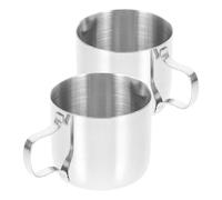 Mini Pichet à Lait pour Mousse 2 Pièces en Acier Inoxydable 40 Ml | Service D'espresso, Sauce et Miel, Style Minimaliste Argenté, Usage Maison ou Professionnel
