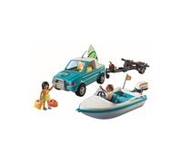Mini-Pickup de Surfeur et Speedboat avecFigurines et Accessoires Playmobil Multicolore