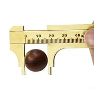 Mini pied à coulisse en laiton 80/100 mm Outil de mesure pour la précision à l'intérieur et à l'extérieur des marches et mesures de profondeur Compatible avec millimètres et pouces (80 mm)