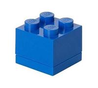 mini pierre de rangement 4 plots 4,6 x 4,3 cm polypropylène bleu