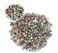 Mini pierre de sang Pierres polies de Cristal, Quartz pierre de sang Naturel de 500 g, Petite Passée Chips écrasé Pierre Guérison Reiki Cristal Bijoux Décoration de la Maison (pierre de sang)