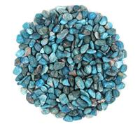 Mini Pierres polies de Apatite bleue Crystal, Apatite bleue Naturel de 500 g, Petite Passée Chips écrasé Pierre Guérison Reiki Cristal Bijoux Décoration de la Maison