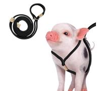 Mini Pig Supplies Harnais réglable pour cochon de petite et moyenne taille 2,4 m