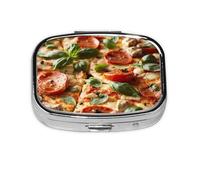 Mini pilulier 3D imprimé pizza pepperoni mignon boîte de rangement pour médicaments poche sac à main voyage