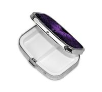 Mini pilulier carré à 2 compartiments pour sac à main ou poche, vitamines, compléments, piluliers.