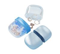 Mini pilulier de luxe léger avec compartiment en métal, s'ouvre en douceur avec O-ne Touch, peut être utilisé pendant une longue période 10,2 x 6,7 x 4,2 cm pour homme et femme