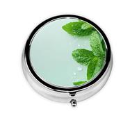 Mini pilulier portable à 3 compartiments, peut être mis dans un portefeuille, une poche, léger et pratique, mini boîte à pilules ronde