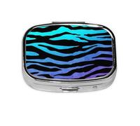 Mini pilulier violet bleu vert camouflage zèbre imprimé mignon mini boîte de rangement pour médicaments poche sac à main voyage