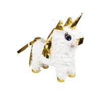 Boland Mini piñata Licorne Blanc et or 21 x 17 cm Pour enfant