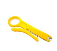 Mini pince à dénuder pour câbles réseau - Pince à sertir manuelle de 9 cm pour CAT-5/CAT-5e/CAT-6 UTP/pour câbles de données STP, lame auto-ajustable, PP + acier à outils