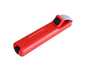 Mini Pince à dénuder Professionnelle réglable, Outil pour électriciens, câbles en Caoutchouc PVC et Silicone, Rouge 130mm 103g