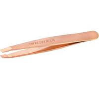 Mini Pince À Épiler (Pointes Inclinées, Épilation Des Sourcils, Qualité Professionnelle, Acier Inoxydable), Roségold