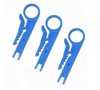 Mini pince coupante et pince à dénuder portable pour poinçonner et sertir sur connecteurs modulaires compatible avec CAT5 CAT5e CAT6 (bleu)