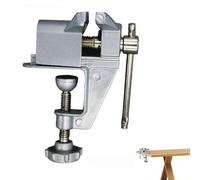 Mini pince d'étau de table - Pince de bijoutier rotative à 360 ° - Outil portable - Pince de table réglable et durable pour le travail du bois, les bijoux, les loisirs, le modélisme, facile à v