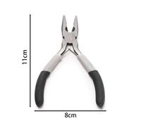 Mini Pince Diagonale En Acier Noir Durable À Haute Teneur En Carbone,Coupe-Nez À Aiguille Ronde Et Courbée,Pince Isolée Pour Perles Pour Bijoux À Bricoler Soi-Même - Type Cutting Pliers