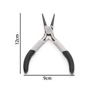 Mini Pince Diagonale En Acier Noir Durable À Haute Teneur En Carbone,Coupe-Nez À Aiguille Ronde Et Courbée,Pince Isolée Pour Perles Pour Bijoux À Bricoler Soi-Même - Type Round Nose Pliers