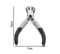 Mini Pince Diagonale En Acier Noir Durable À Haute Teneur En Carbone,Coupe-Nez À Aiguille Ronde Et Courbée,Pince Isolée Pour Perles Pour Bijoux À Bricoler Soi-Même - Type End Cutting Pliers