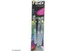 Mini pinceaux à réservoir Graph'it par 3 - Pointe fine, médium et large - 13 cm - Plastique Transparent G