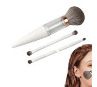Mini pinceaux de maquillage - Outil de maquillage réutilisable, 5 pièces pour mélanger la poudre, petits pinceaux de maquillage, kit d'accessoires de maquillage avec étui de rangement, kit de vanité