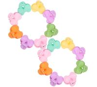Mini Pinces à Griffes Fer 20 Pièces, Résine pour Garçon et Filles | Couleurs Joyeuses et Lumineuses, Maintien Ferme des Cheveux, pour Coiffure Quotidienne des Filles